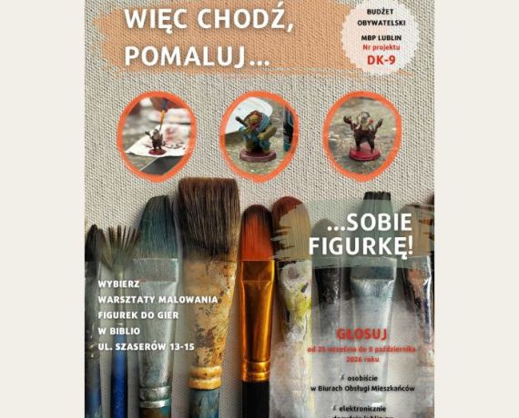 Plakat promujący projekt Biblio 