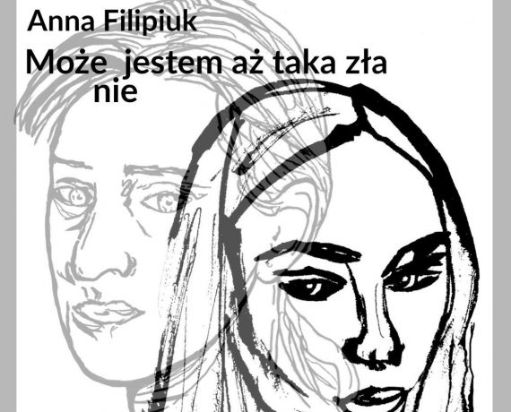 Na białym tle grubą kreską portrety dwóch kobiet