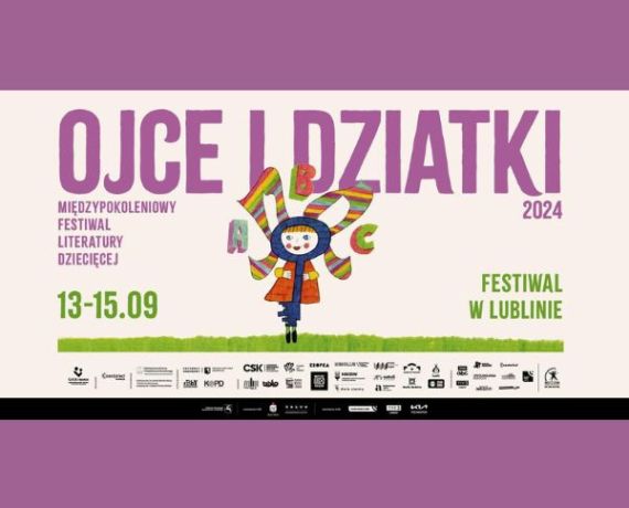 Ilustrowana grafika promująca festiwal Ojce i Dziatki