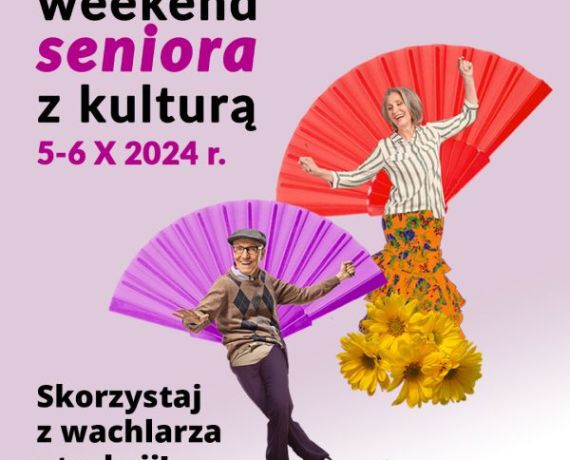 Uśmiechęci i roztańczeni seniorzy - mężczyzna i kobieta