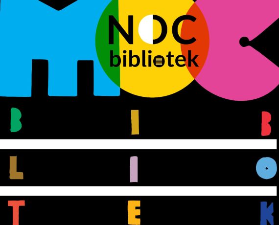 plakat graficzny Nocy Bibliotek